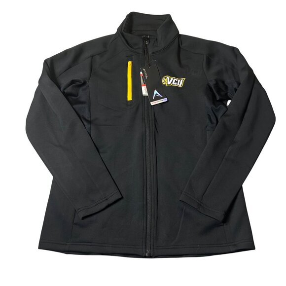 VCU Rams Full Zip Jacket Womens S Black Antigua Virginia Commonwealth University - Picture 2 of 14